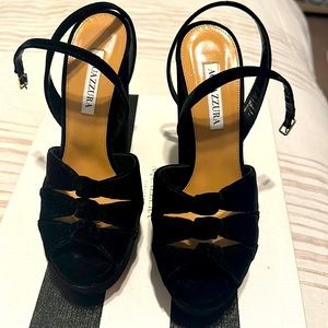 Aquazzura Suede black Heels